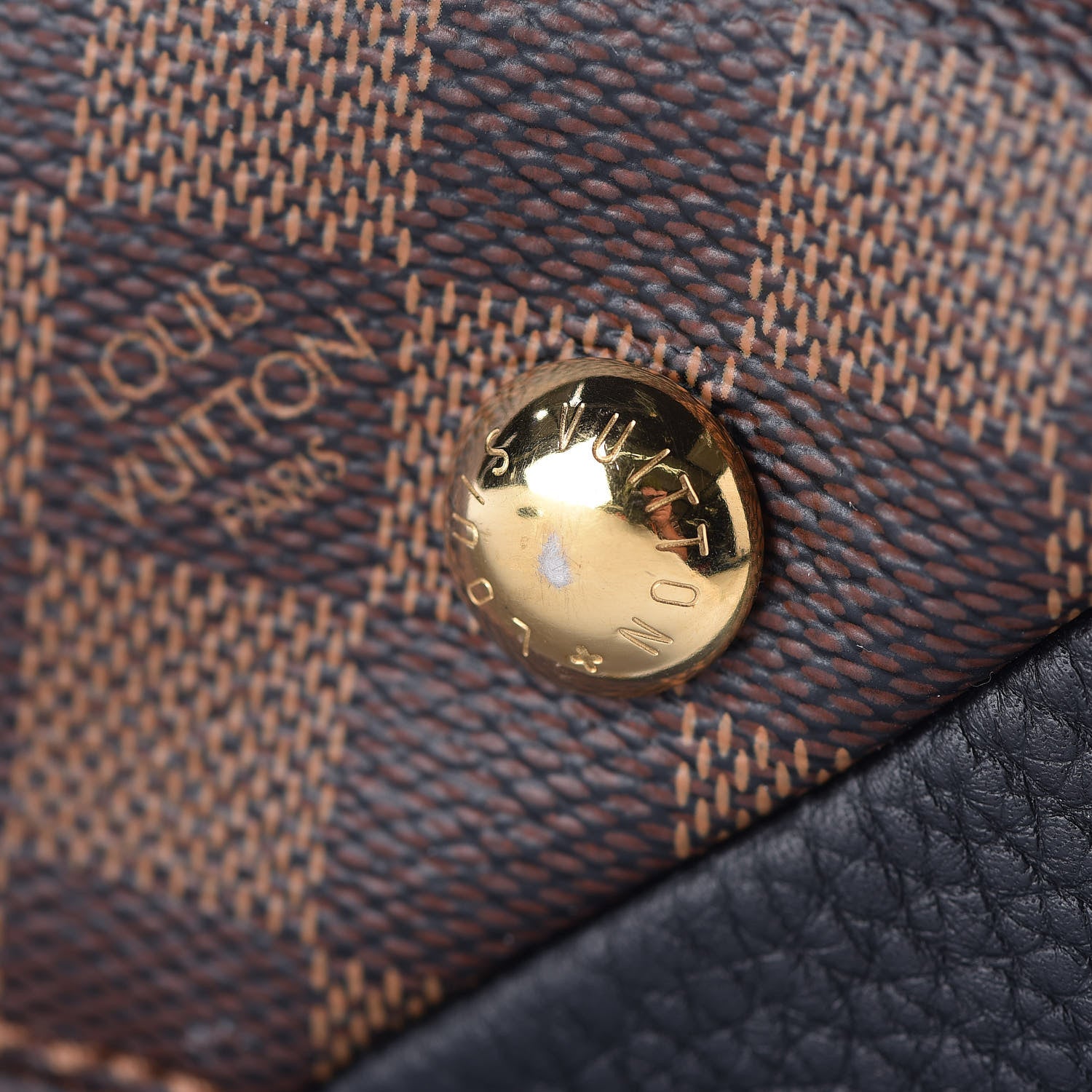 Louis Vuitton Damier Ebene Cuir Taurillon Brittany Black 9 of 11