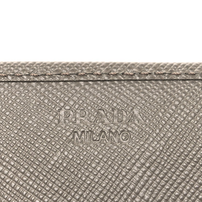 Prada Saffiano Metal Continental Flap Wallet Argila 6 of 7