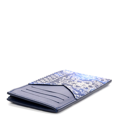 Louis Vuitton Cowhide Monogram Bandana Coin Card Holder Blue 4 of 9