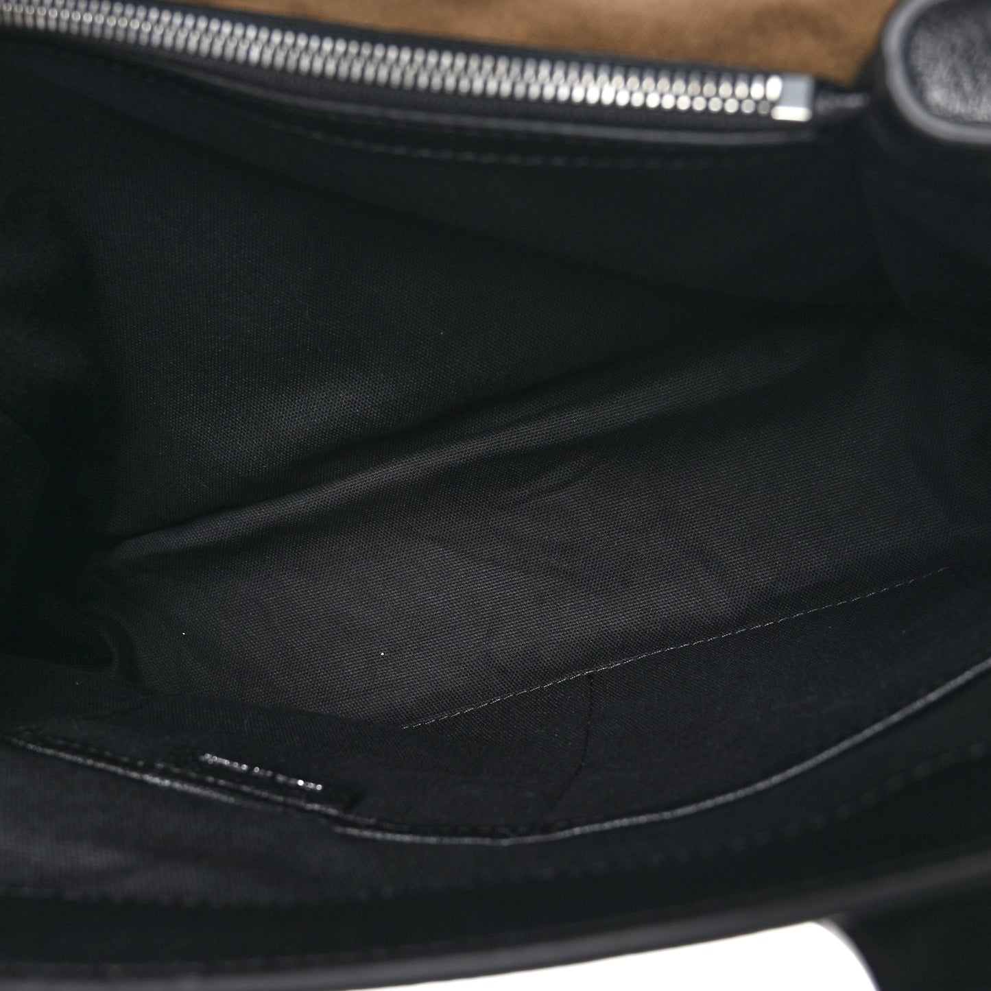 Goatskin Chain Print Medium Banner Tote Black