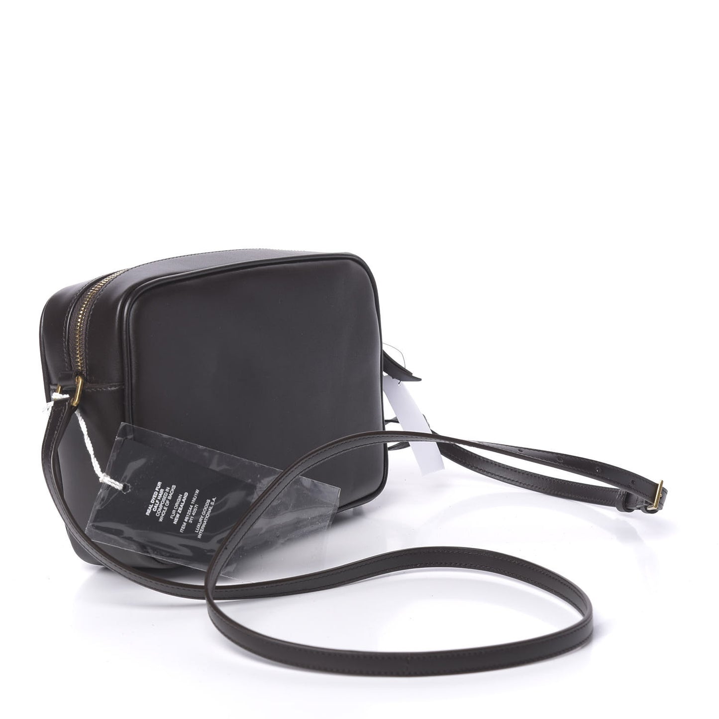Pony Hair Calfskin Studded Monogram Lou Camera Bag Dusty White Brown