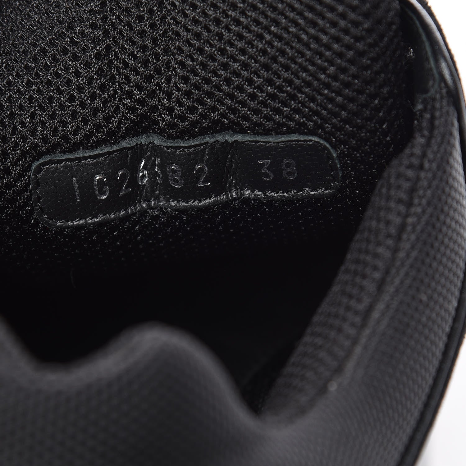 Chanel Suede Calfskin CC Sneakers 38 Black 9 of 10