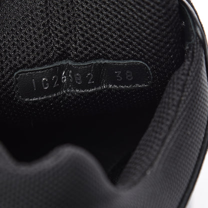 Chanel Suede Calfskin CC Sneakers 38 Black 9 of 10