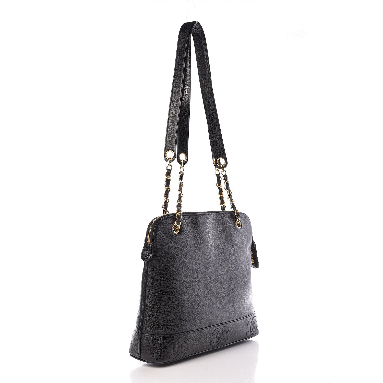 Chanel Caviar CC Shoulder Bag Black 3 of 13