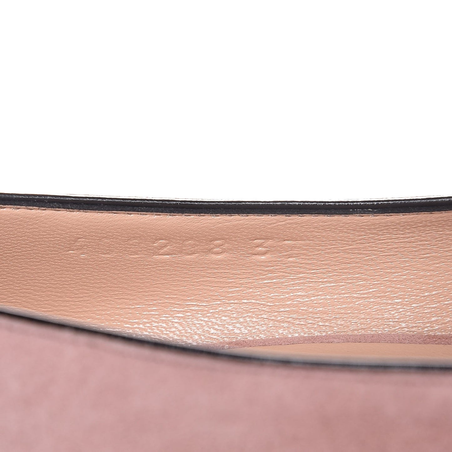 Kid Scamosciato GG Marmont Fringe 50mm Loafer Pumps 37 Crystal Pink