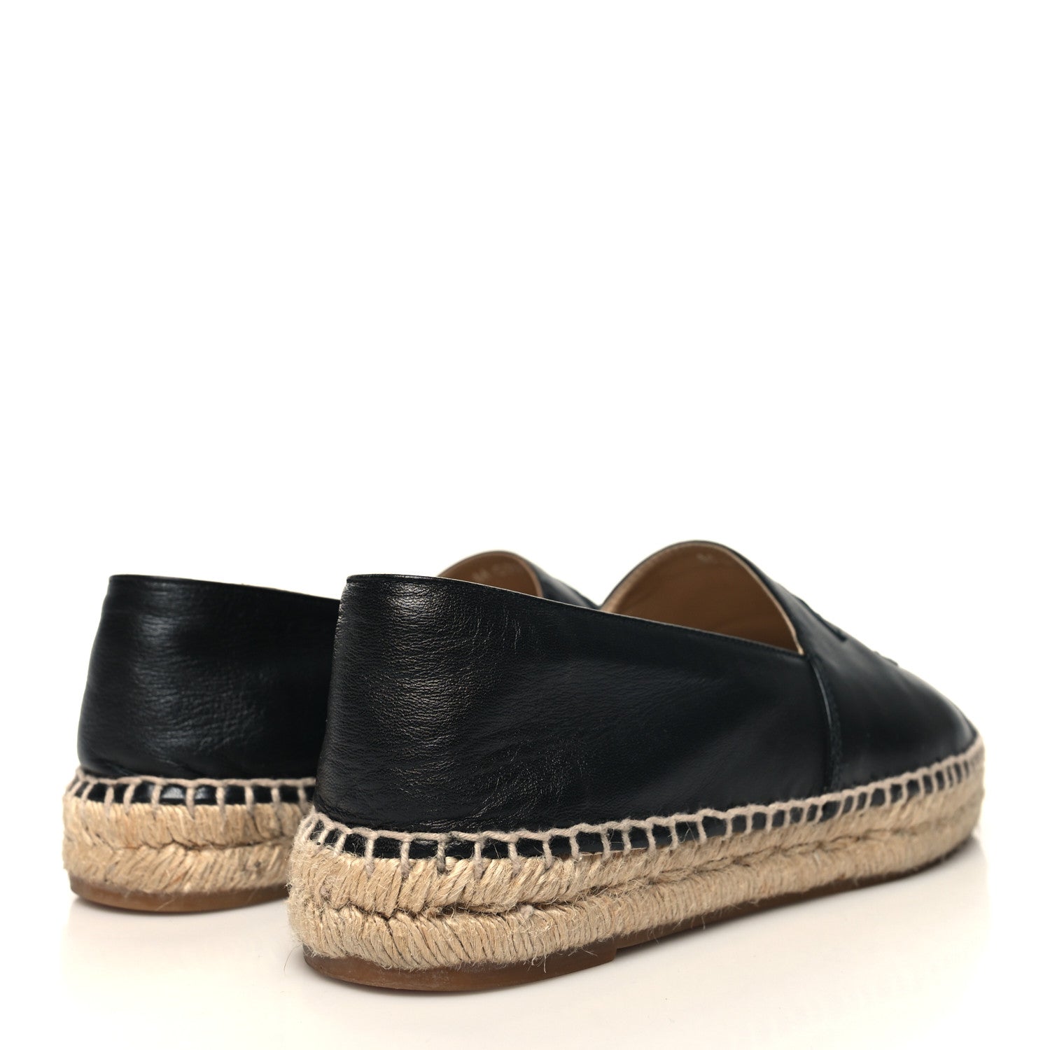 Chanel Lambskin CC Espadrilles 40 Black 4 of 9