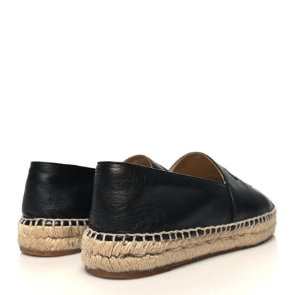 Chanel Lambskin CC Espadrilles 40 Black 4 of 9