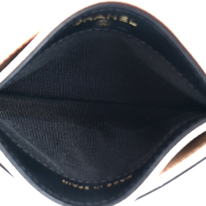 Chanel Caviar Quilted Filigree Card Holder Beige Black 5 of 13