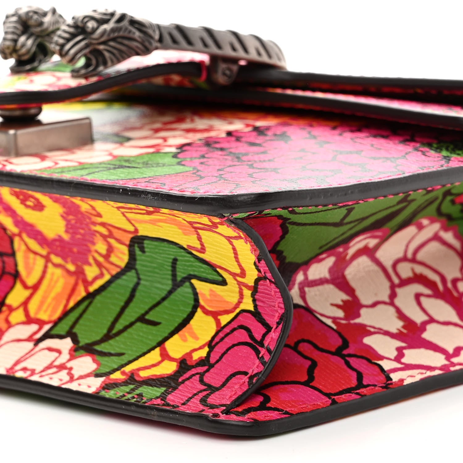 Gucci X KEN SCOTT Textured Calfskin Pomponica Print Dionysus Shoulder Bag Multicolor 10 of 10