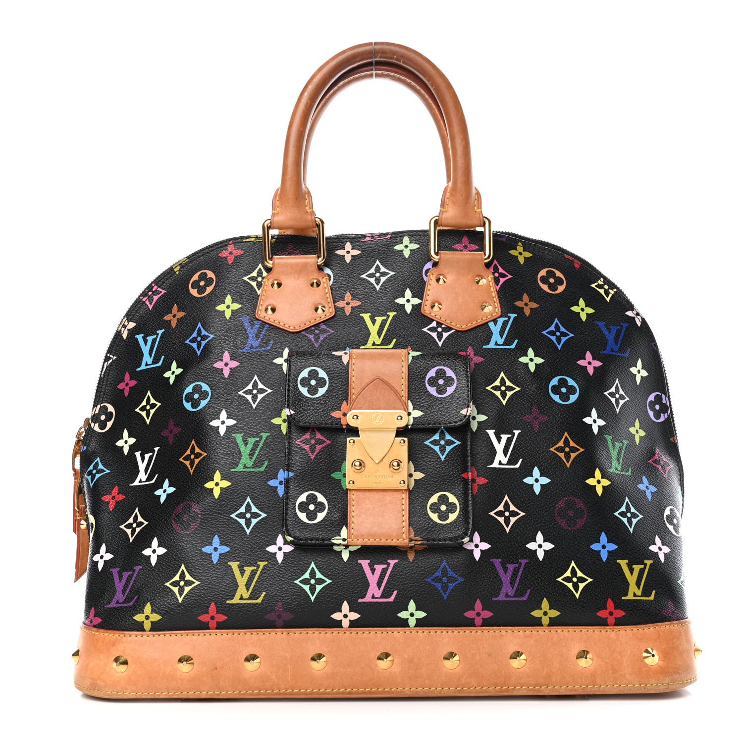 Louis Vuitton Monogram Multicolor Alma GM Black 1 of 5