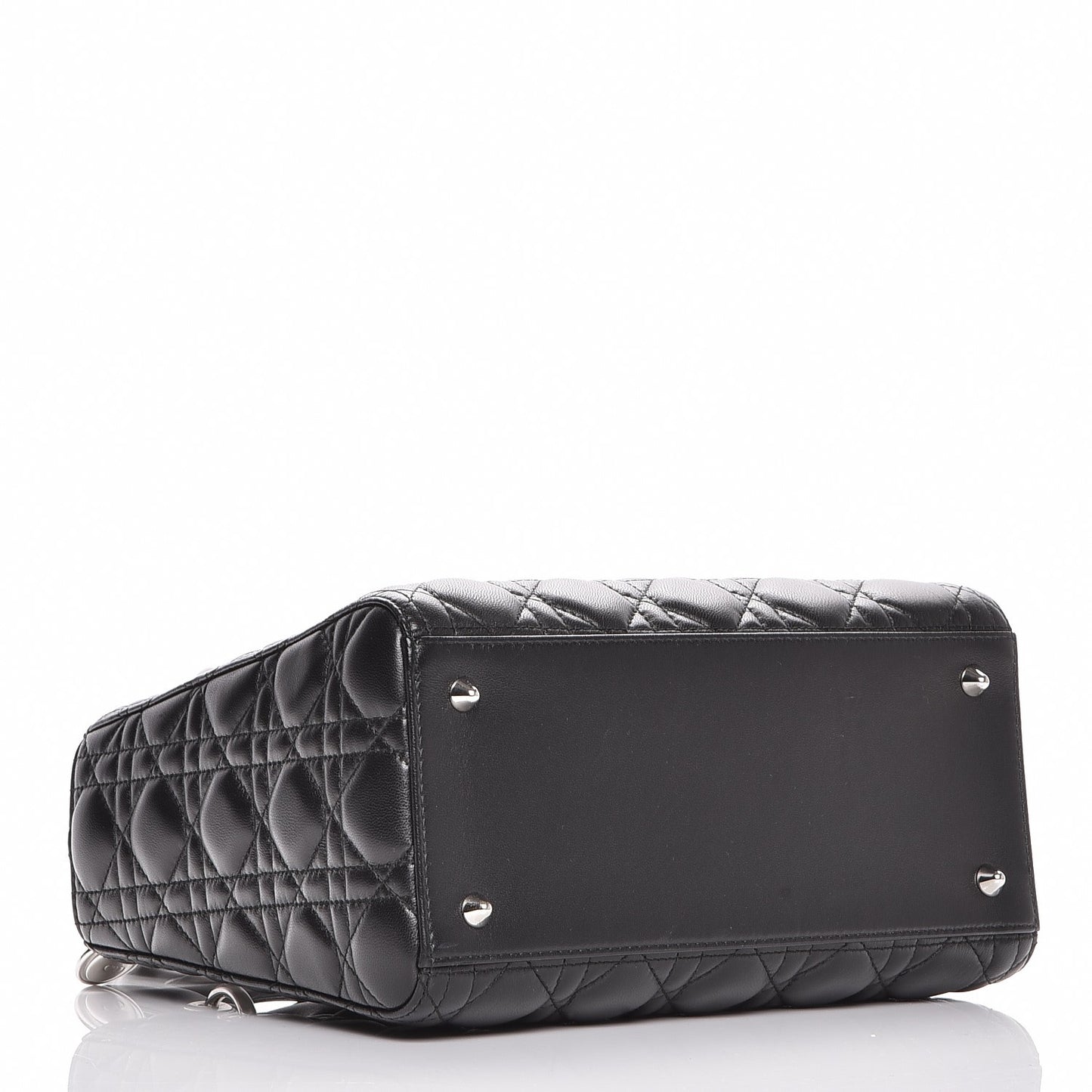Lambskin Cannage Medium Lady Dior Black