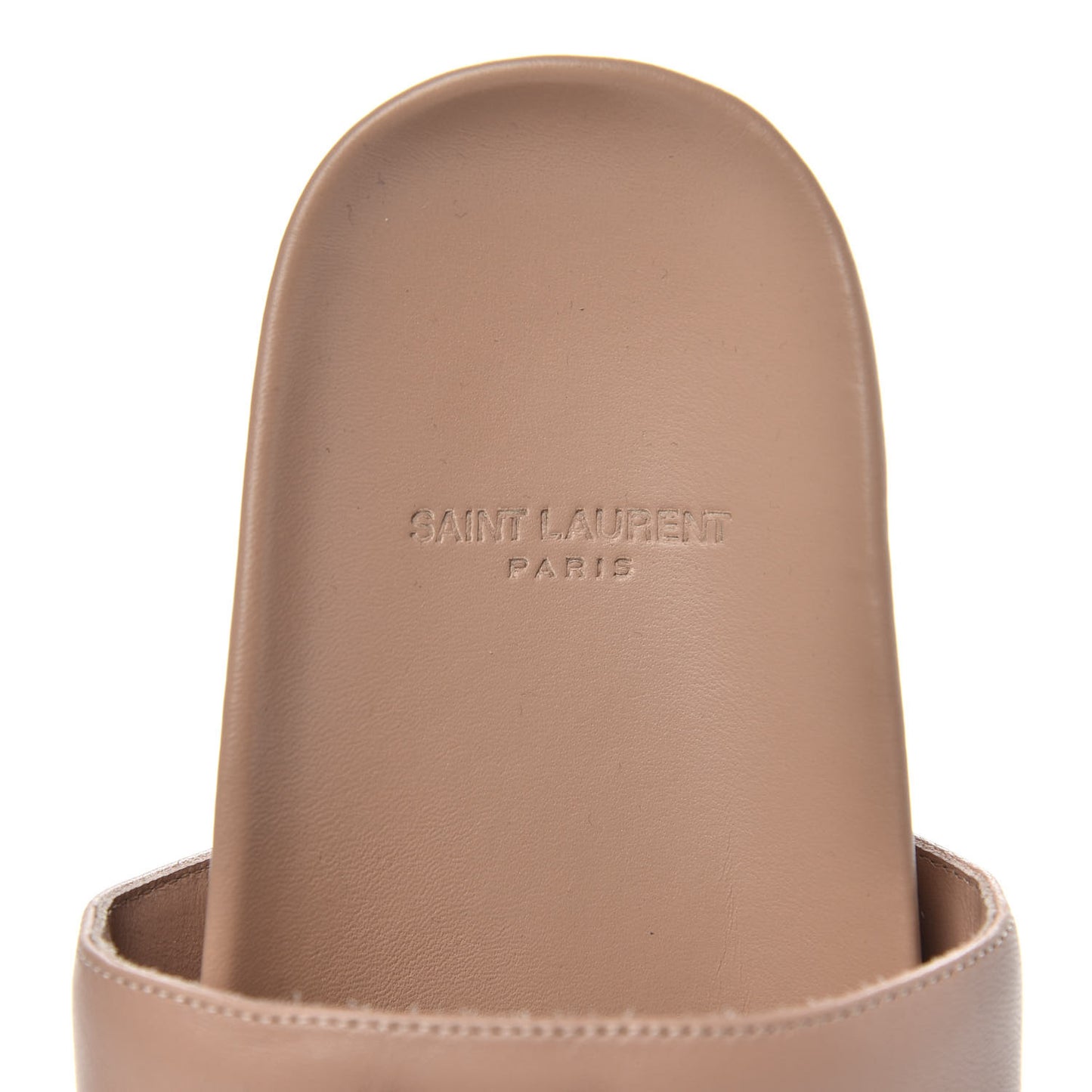 Lambskin Joan Slide Sandals 35 Nude