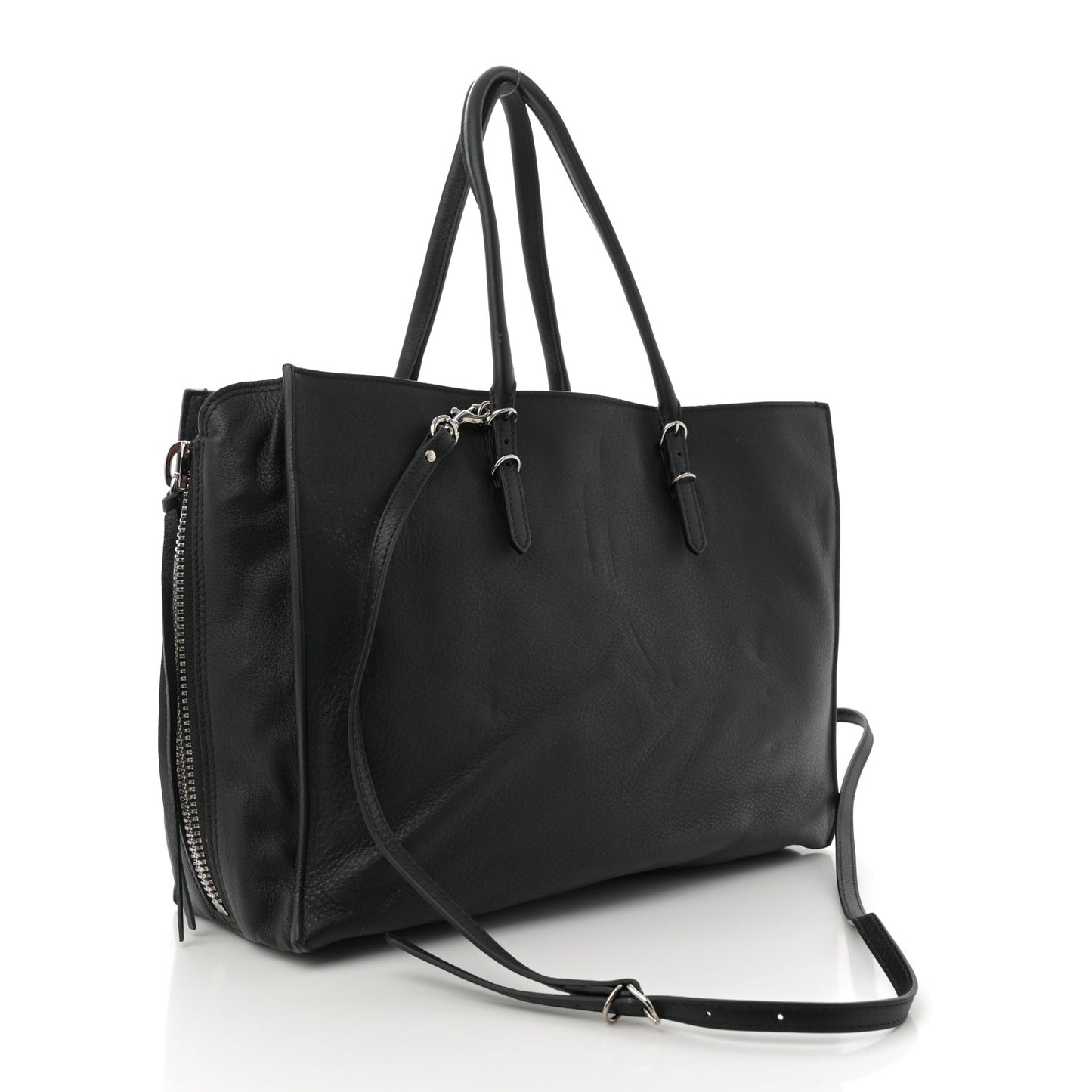 Veau Papier B4 Zip Around Tote Black