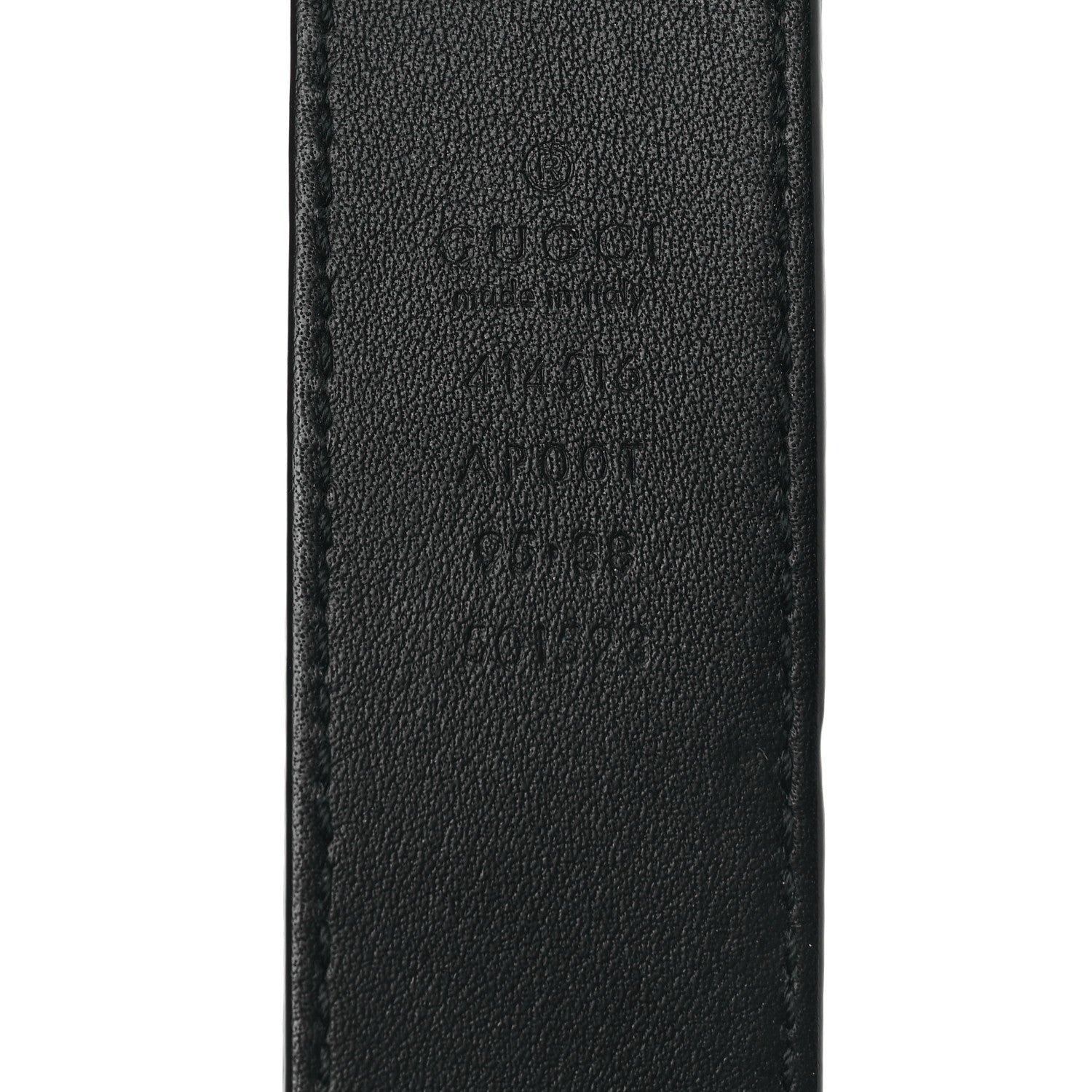 Gucci Calfskin Double G 30mm Belt 95 38 Black 3 of 5