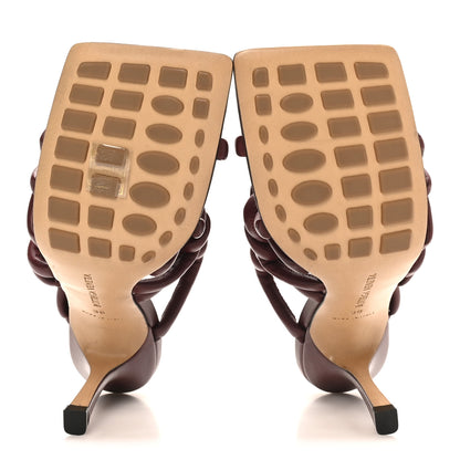 Bottega Veneta Nappa Weave Stretch Mule Sandals 38 Merlot 6 of 8