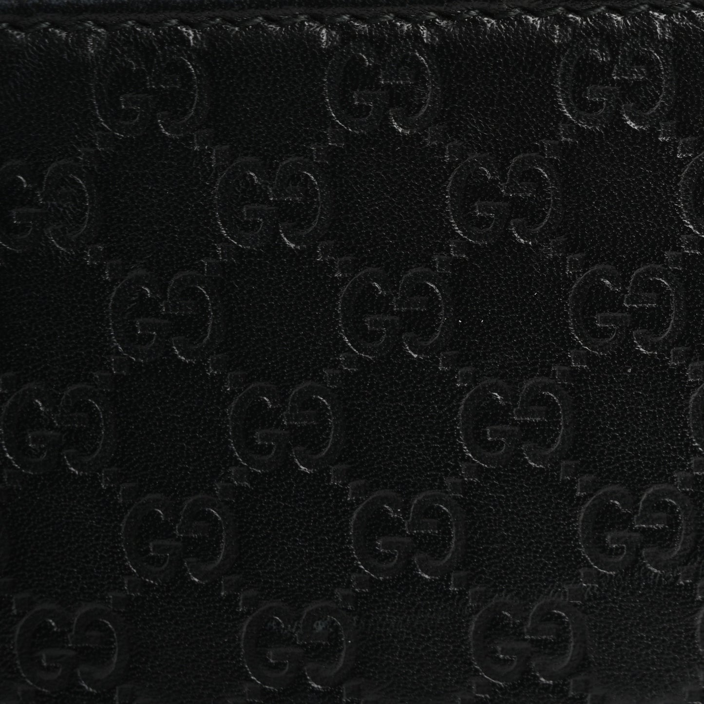 Microguccissima Zip Around Wallet Black