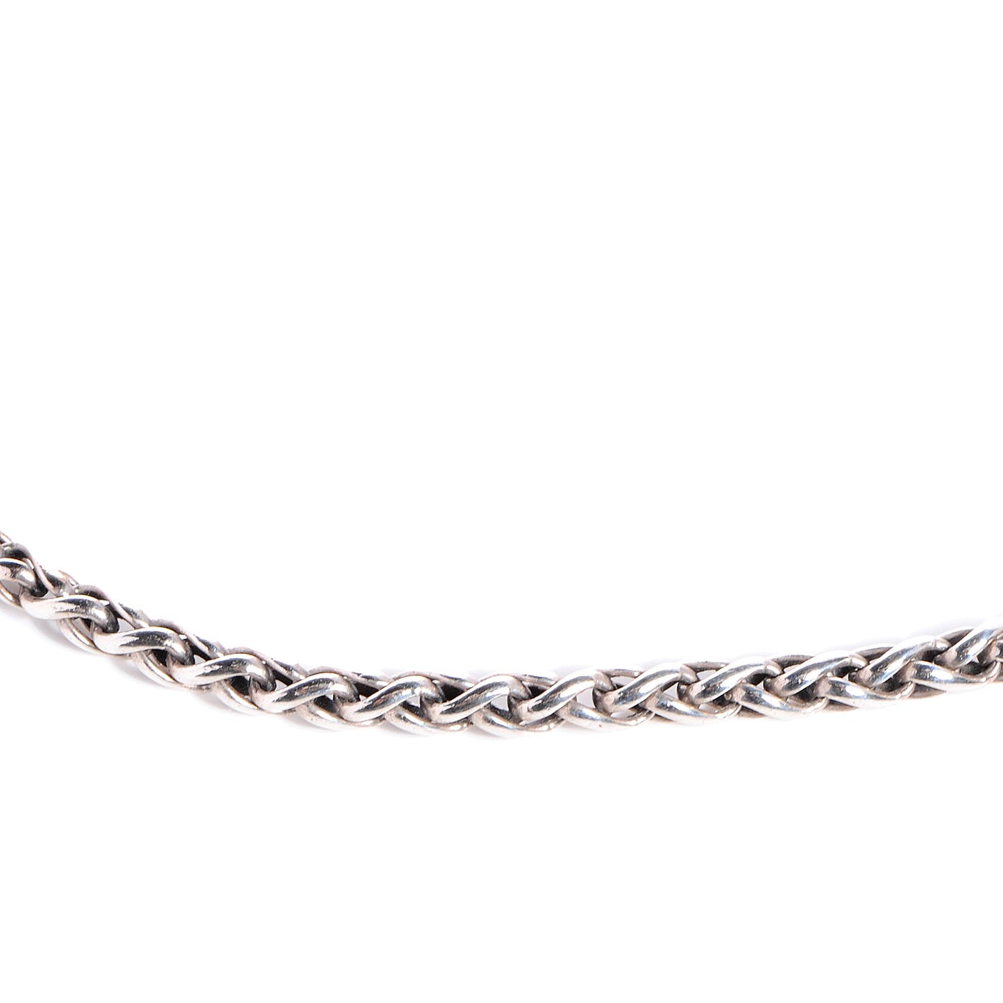 Sterling Silver 4mm Wheat Chain Necklace