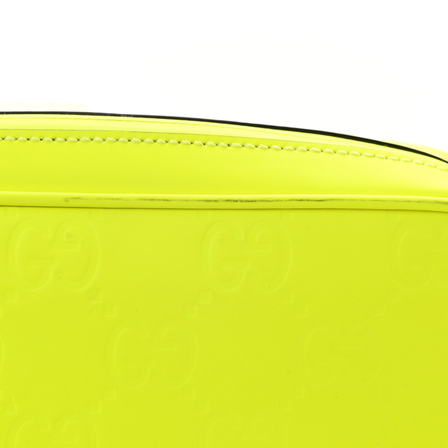 Gucci Rubber Effect Monogram GG Crossbody Bag Fluorescent Yellow 12 of 12