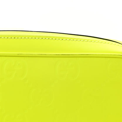 Gucci Rubber Effect Monogram GG Crossbody Bag Fluorescent Yellow 12 of 12