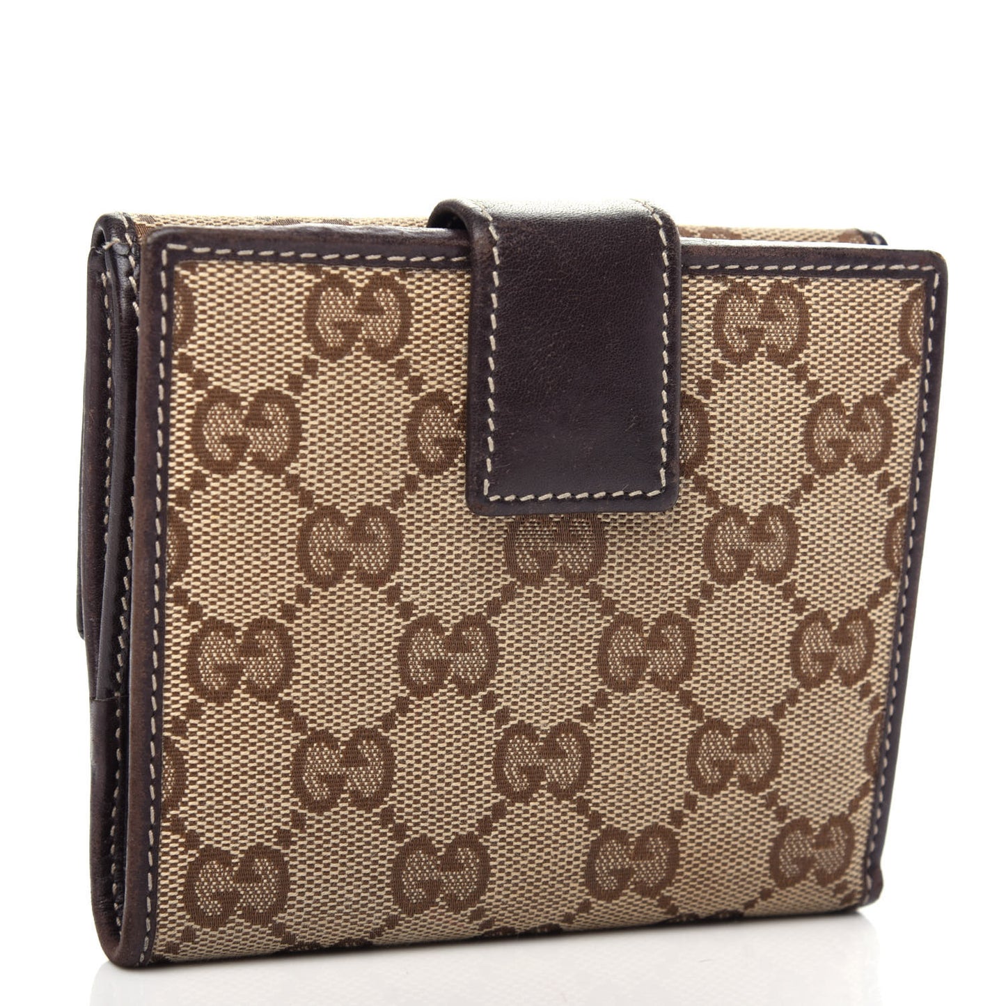 Monogram Lovely Heart French Flap Wallet Dark Brown