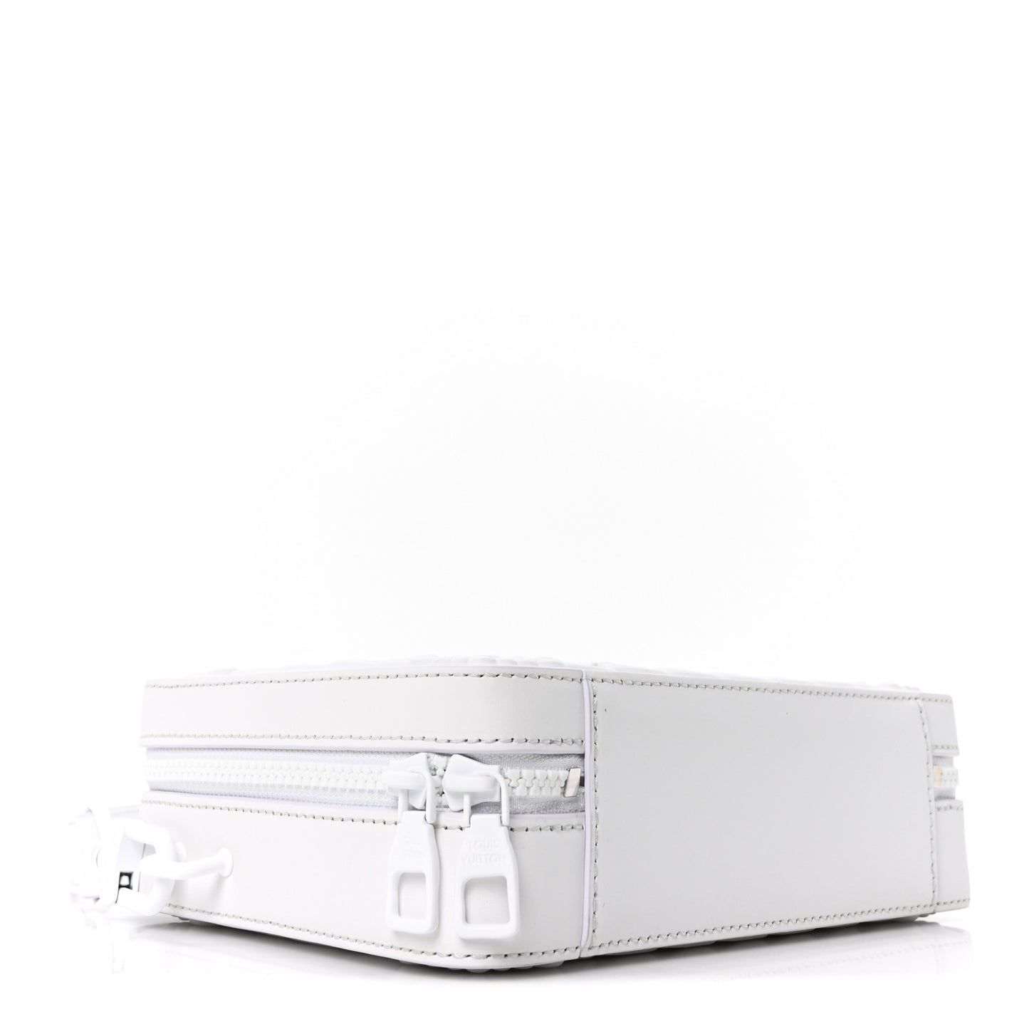 Calfskin LV Ornament Soft Trunk Optic White