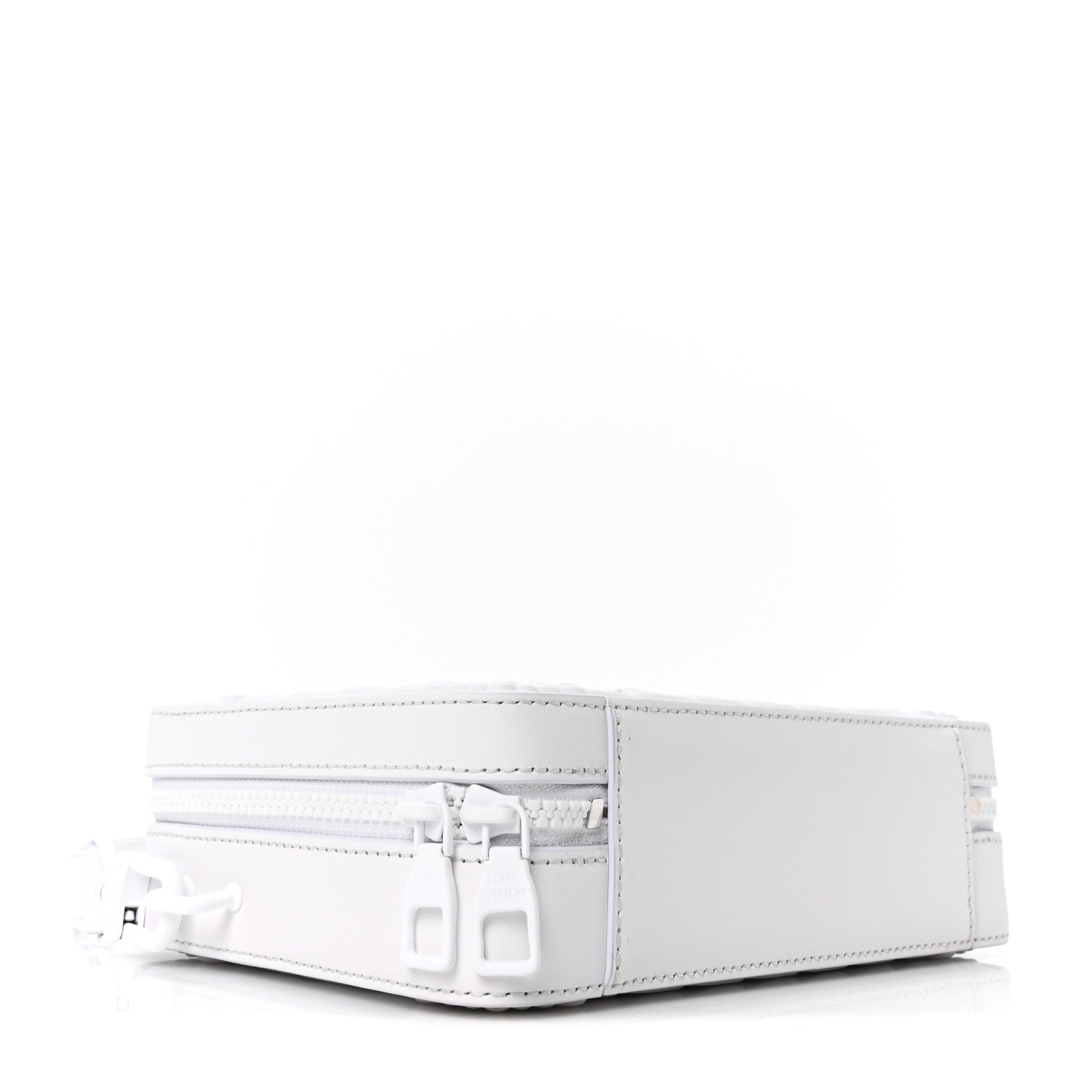 Louis Vuitton Calfskin LV Ornament Soft Trunk Optic White 4 of 9