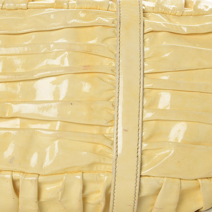 Prada Vernice Dressy Gaufre Shopping Satchel White 14 of 17