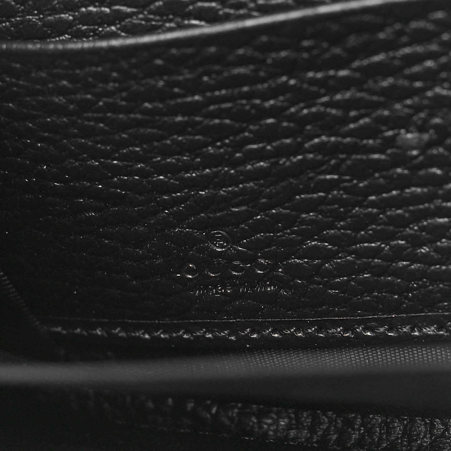 Dollar Calfskin GG Marmont Zip Around Wallet Black