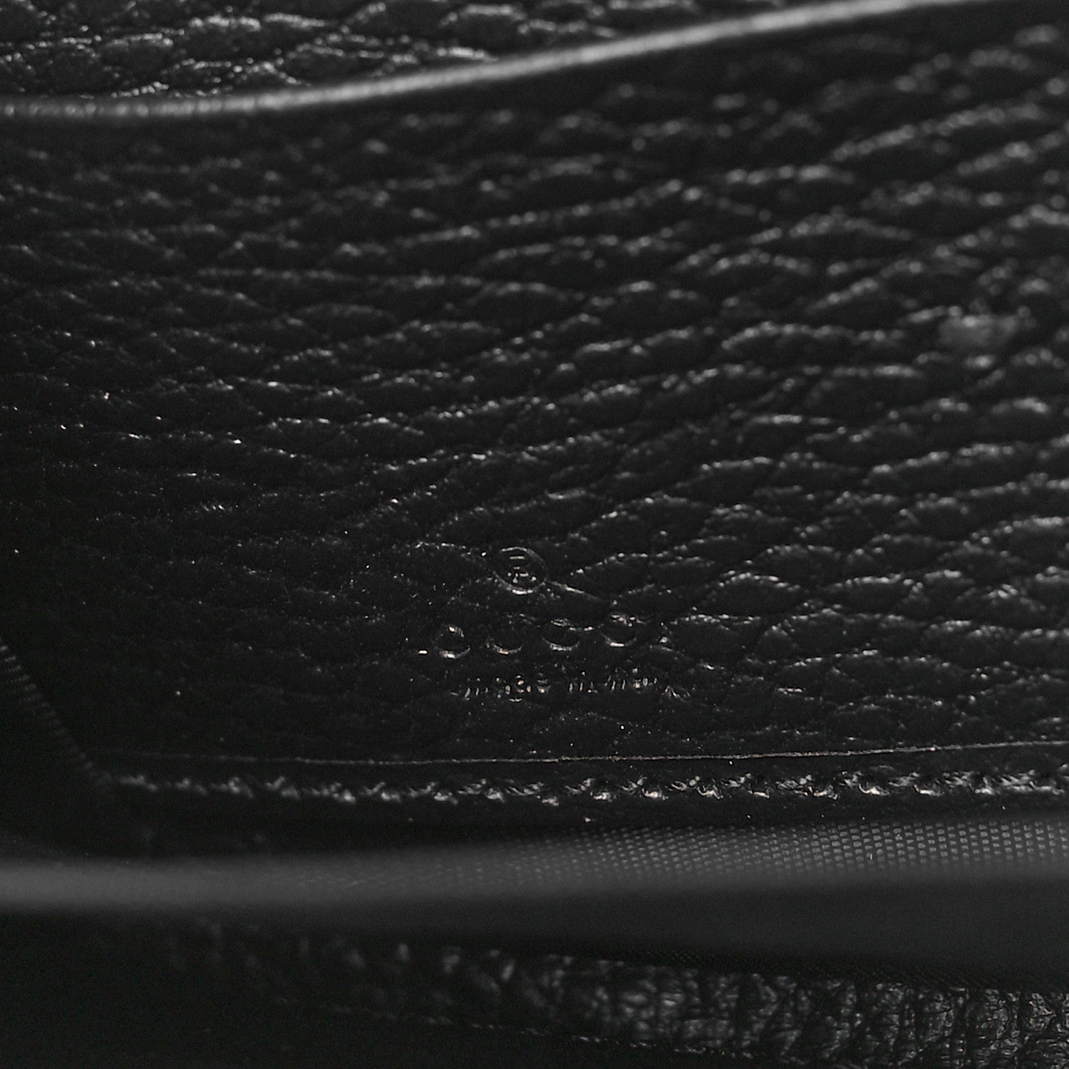 Gucci Dollar Calfskin GG Marmont Zip Around Wallet Black 6 of 9