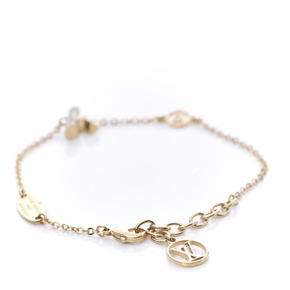 Louis Vuitton LV And Me Strass Letter Y Bracelet Gold 3 of 6