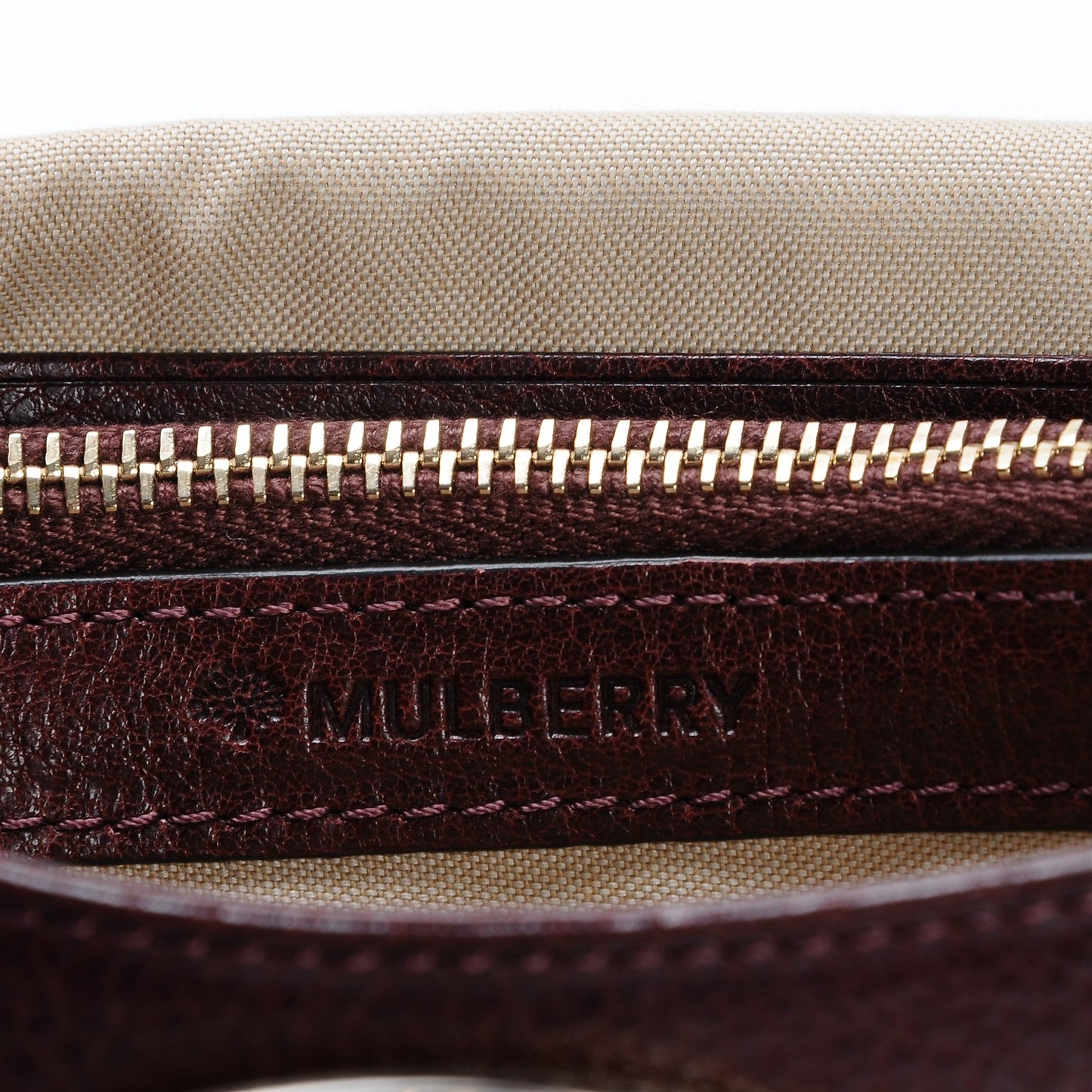Grainy Leather Bayswater Wallet Oxblood