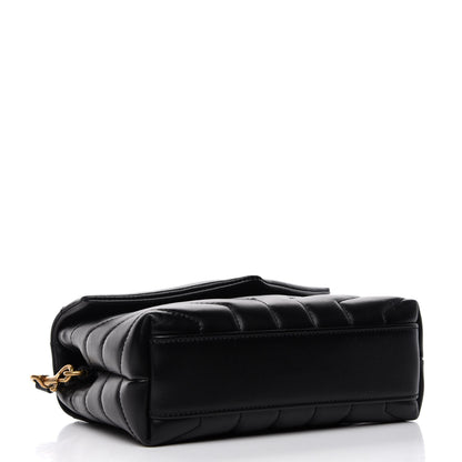 Saint Laurent Calfskin Y Quilted Monogram Toy Loulou Crossbody Bag Black 4 of 8