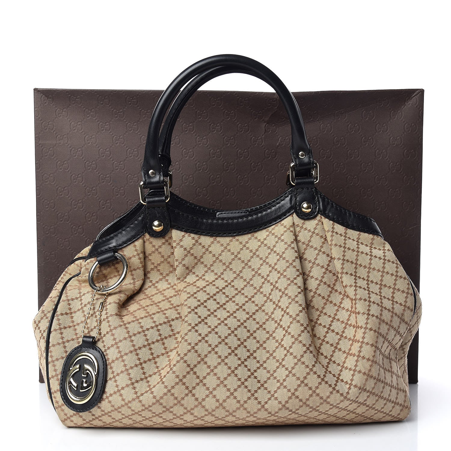 Gucci Diamante Medium Sukey Tote Black 17 of 17
