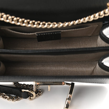 Gucci Dollar Calfskin Small Interlocking G Shoulder Bag Black 8 of 11
