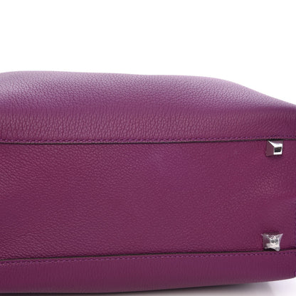 MCM Grained Calfskin Medium Milla Hobo Purple 15 of 15