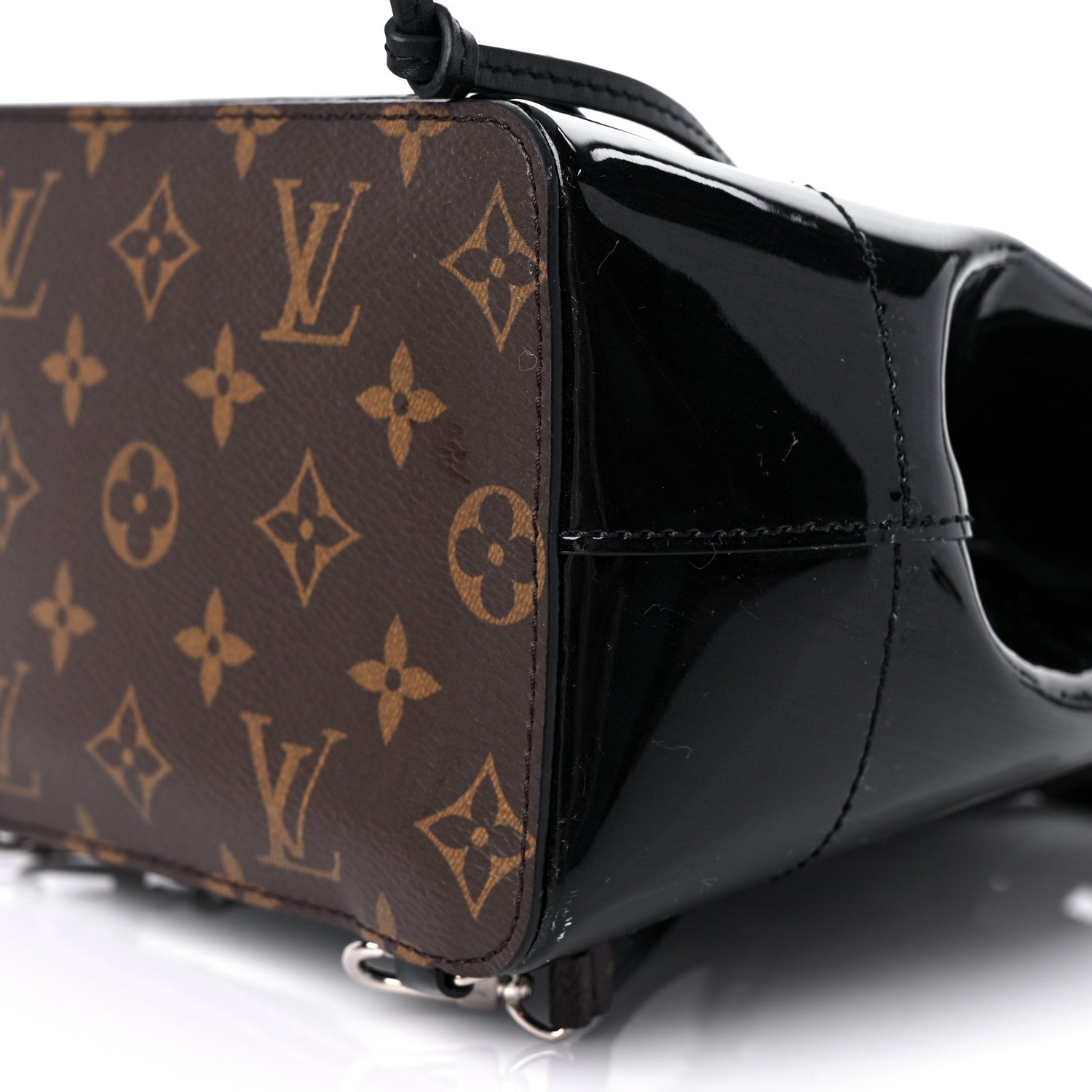 Louis Vuitton Patent Monogram Hot Springs Backpack Black 7 of 11