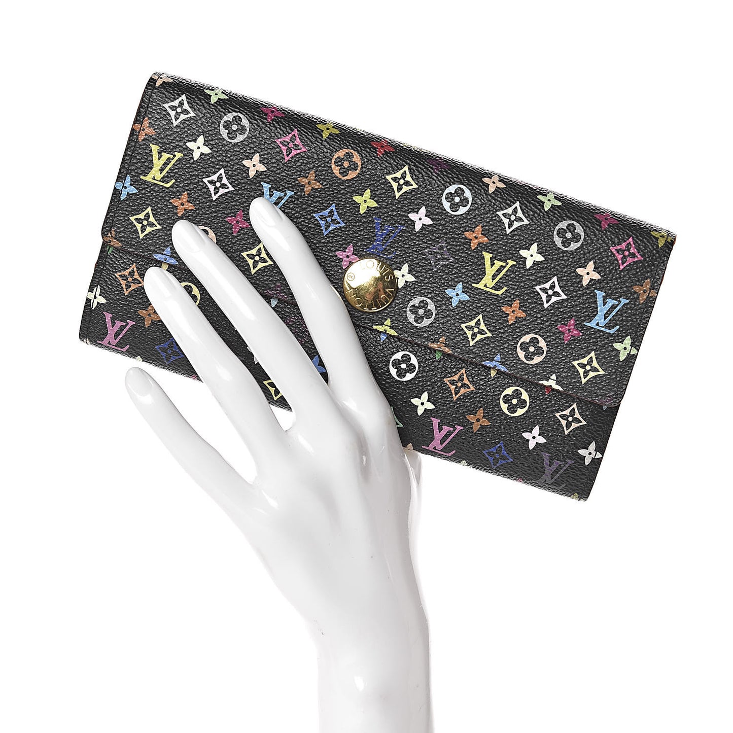 Monogram Multicolor Sarah Wallet Black Grenade