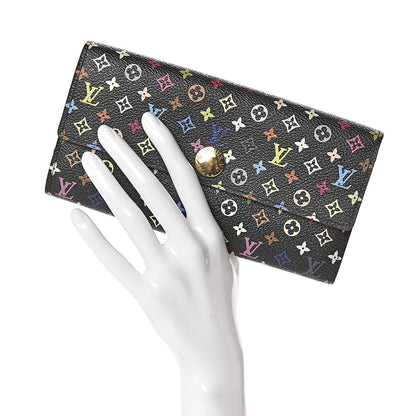 Louis Vuitton Monogram Multicolor Sarah Wallet Black Grenade 2 of 8