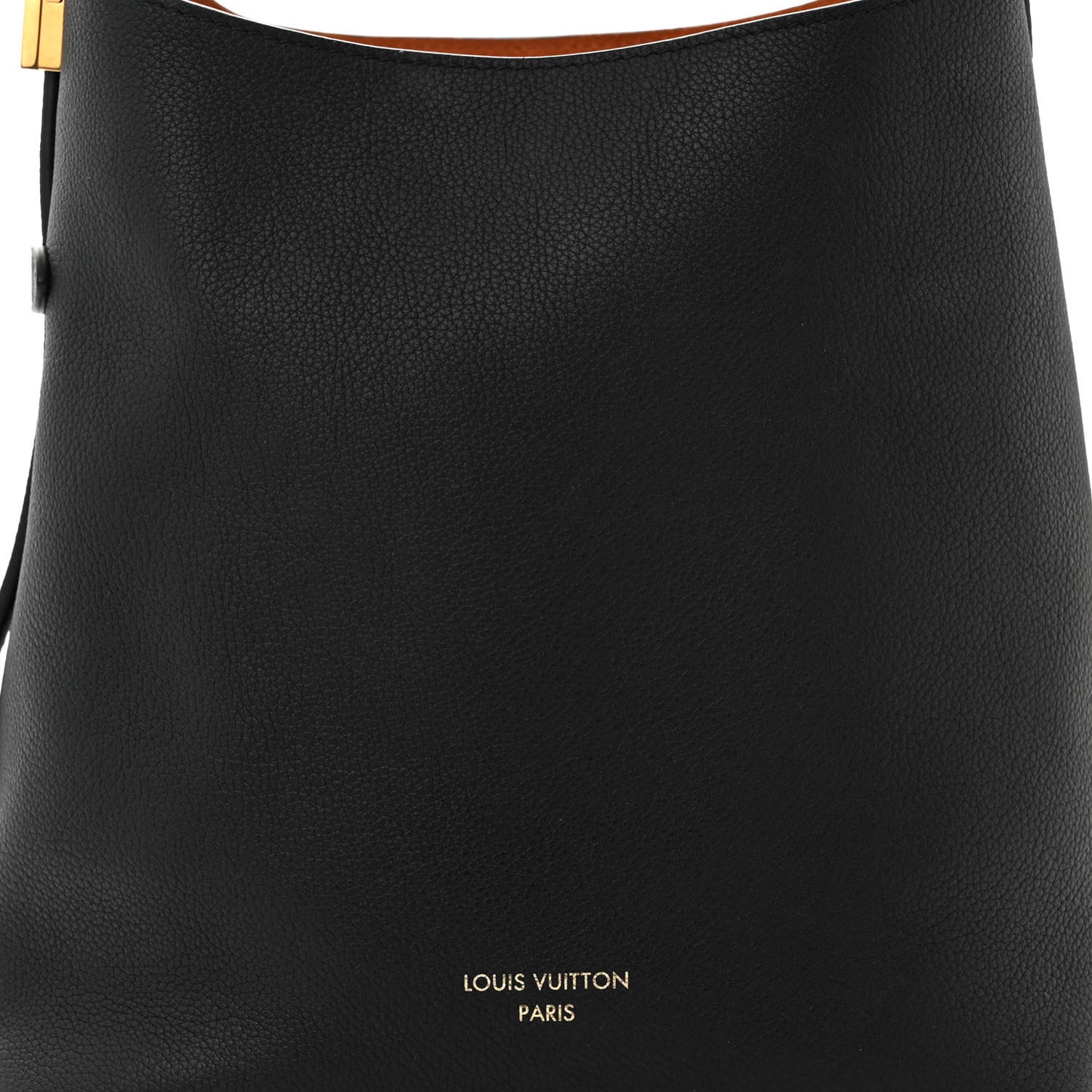 Grained Calfskin Low Key Hobo PM Black