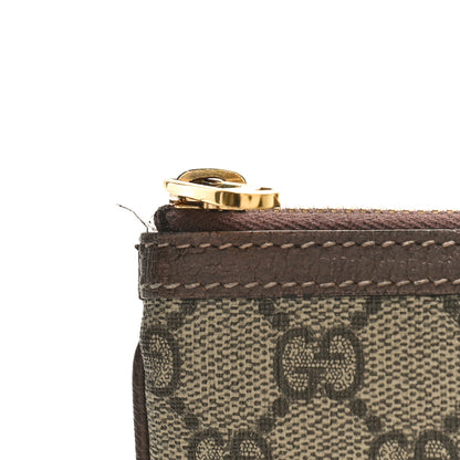 Gucci GG Supreme Monogram Large Ophidia Pouch Clutch Brown 10 of 11