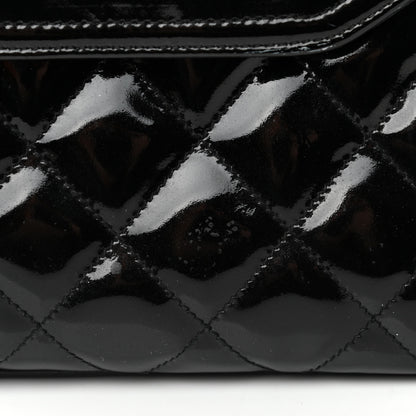 Chanel Patent Quilted Tassel Camera Case Black 12 of 14