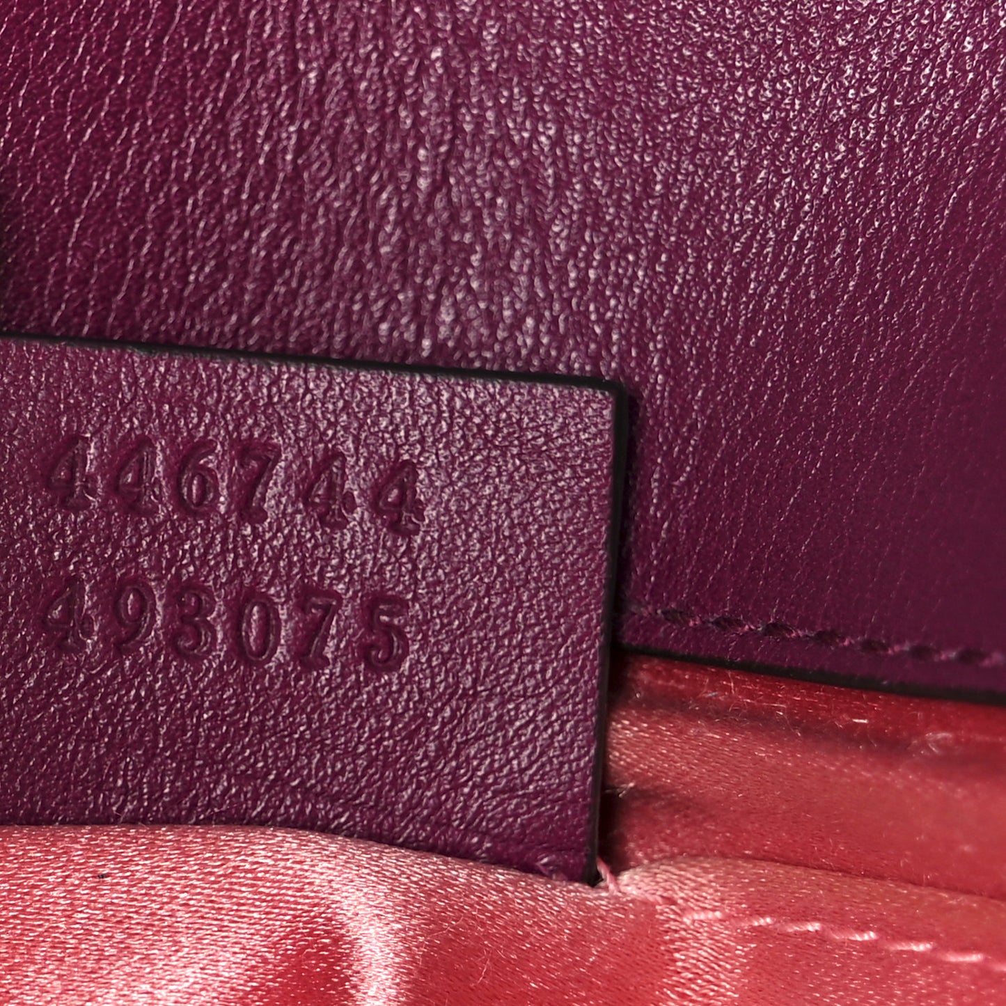 Velvet Matelasse Mini GG Marmont Shoulder Bag Fuchsia Violet Cyclamen