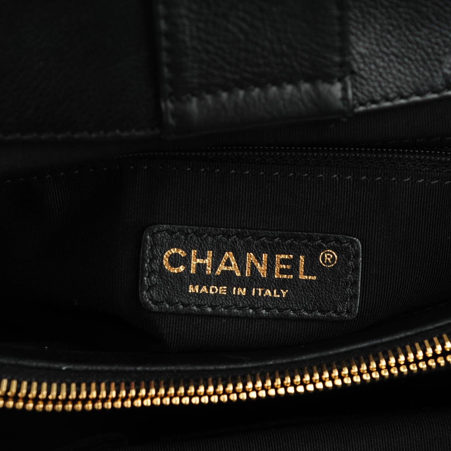 Chanel Calfskin Quilted Small Chain Me Tote Black 6 of 7