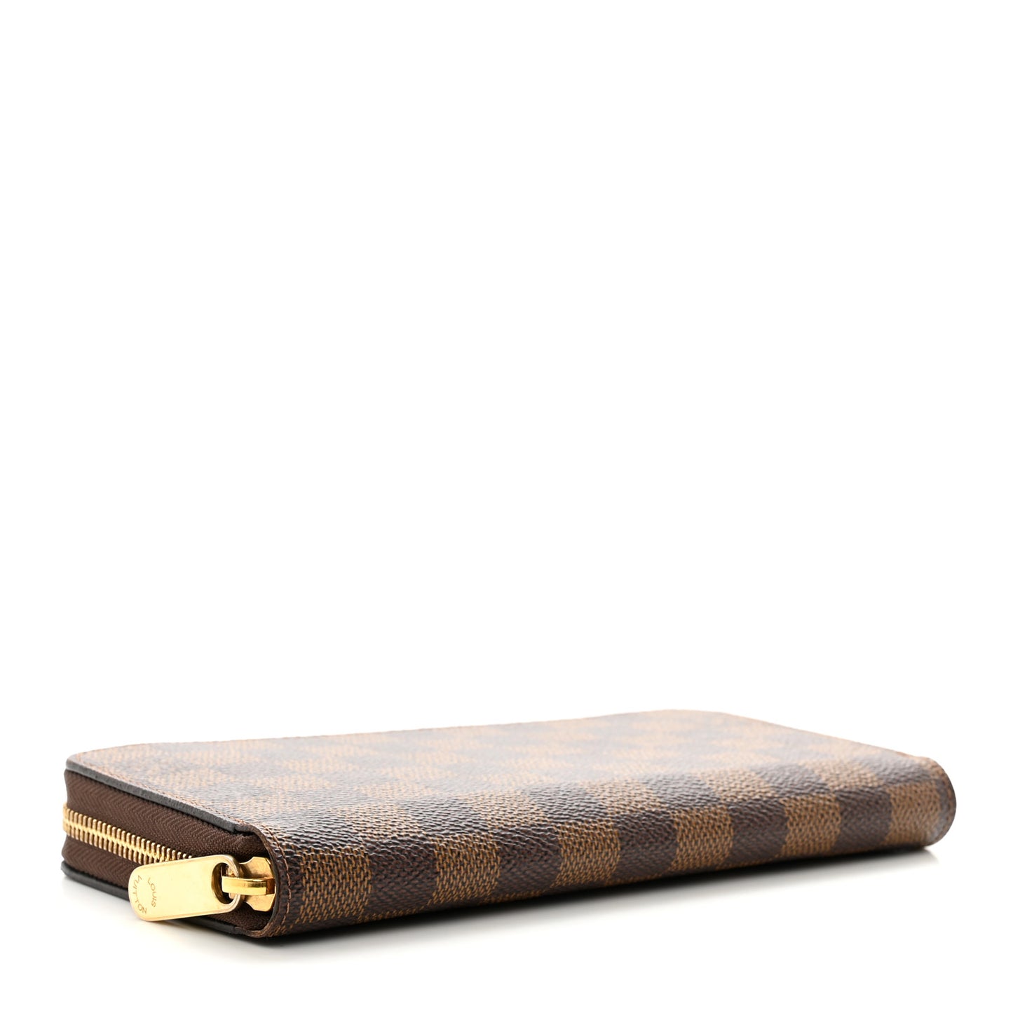 Damier Ebene Zippy Wallet Rose Ballerine