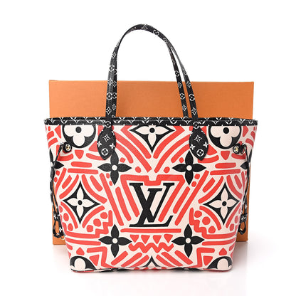 Louis Vuitton Monogram Giant Crafty Neverfull MM Creme Rouge Black 10 of 10