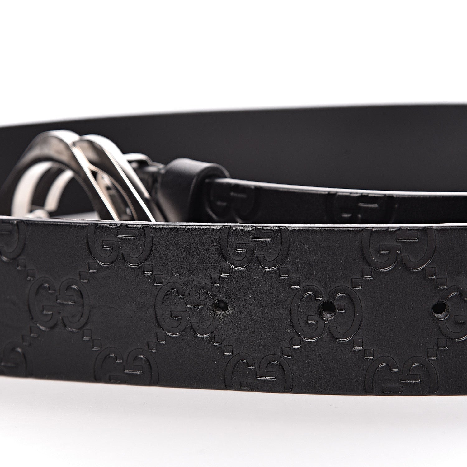 Gucci Guccissima Square G Belt 100 40 Black 10 of 10