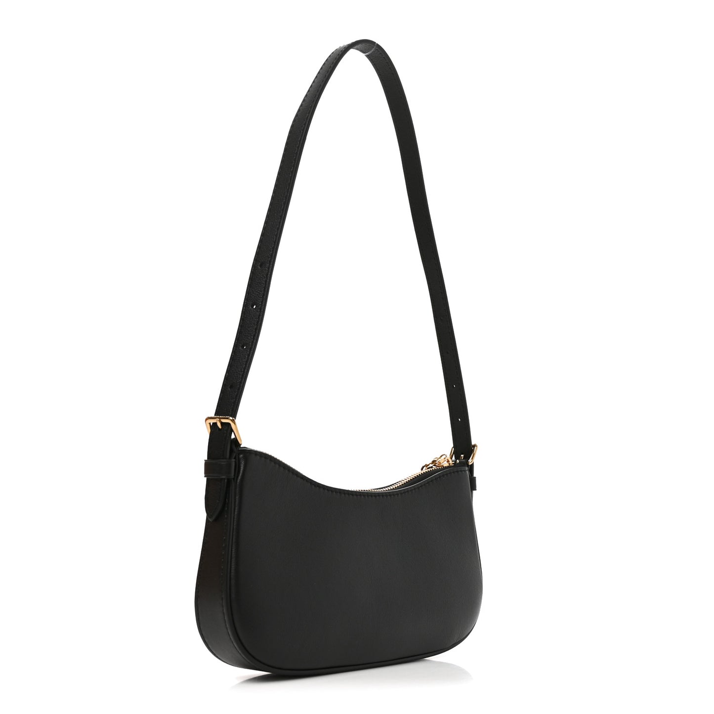 Calfskin LV Bloom Pochette Black