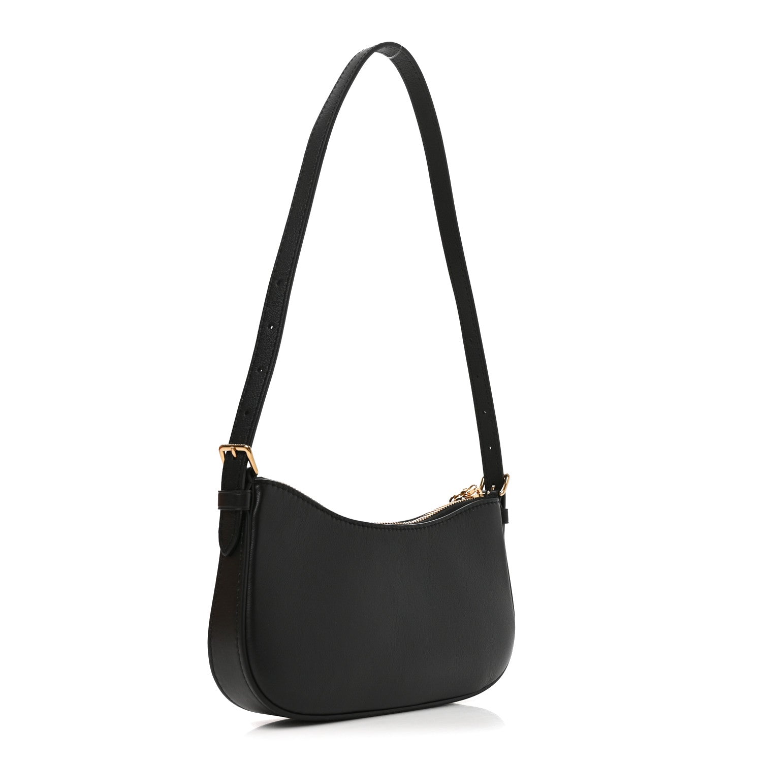 Louis Vuitton Calfskin LV Bloom Pochette Black 3 of 10