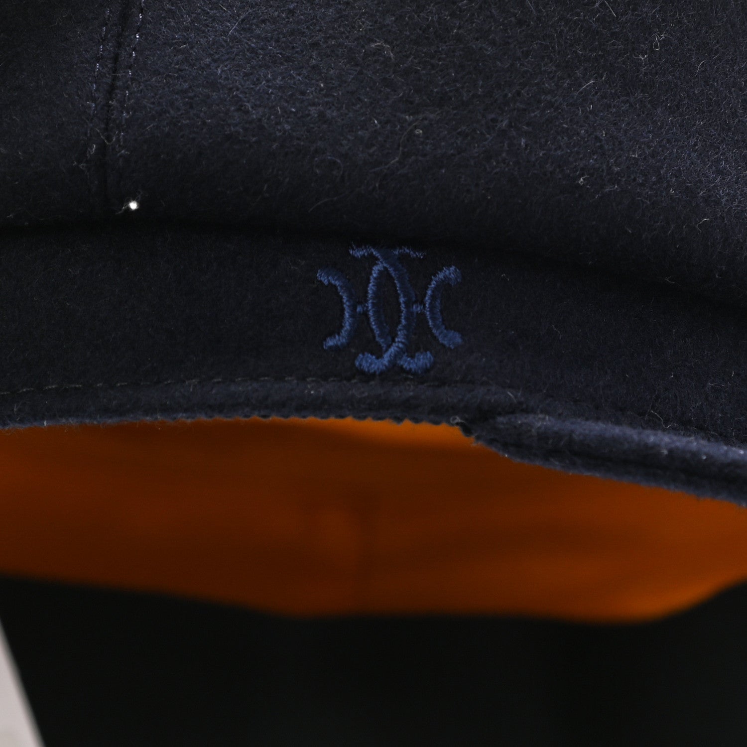 Hermes Cashmere Womens Belle-Ile Cap 58 Navy 7 of 12