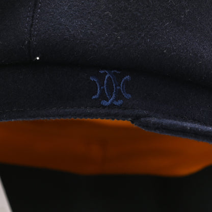 Hermes Cashmere Womens Belle-Ile Cap 58 Navy 7 of 12